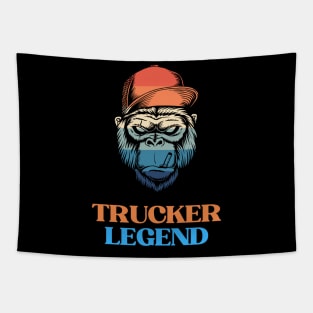 Husband Dad Trucker Legend Tapestry