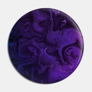 Purple and Green Acrylic Fluid Pour Ombre Pin