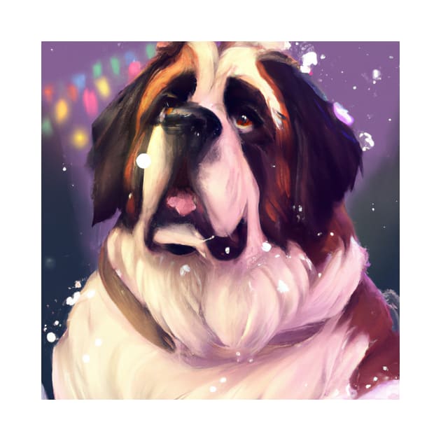 Cute St. Bernard Drawing by Play Zoo