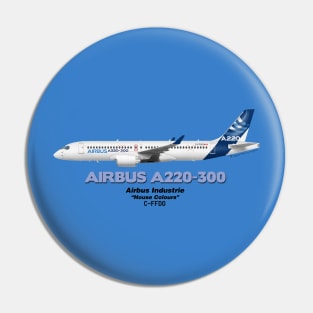 Airbus A220-300 - Airbus "House Colours" Pin