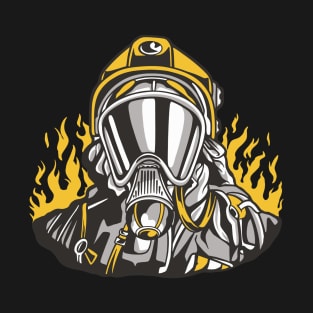 Firefighter in uniform T-Shirt