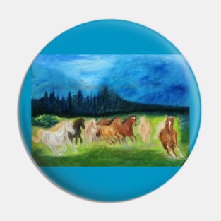 Wild Horses Pin