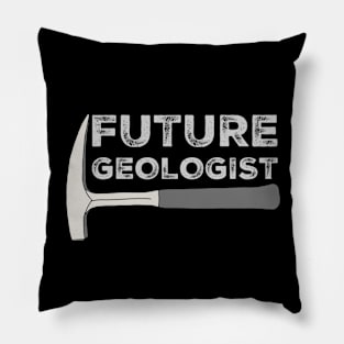 Future Geologist Rockhound Rock Pick Geology Hammer Rockhounding Pillow