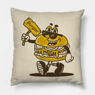 Burger character Pillow