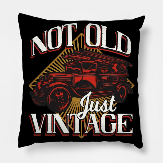 Retired Firefighter Pillow by Foxxy Merch