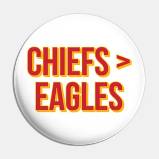 Funny Chiefs Super Bowl Champions Football Pin