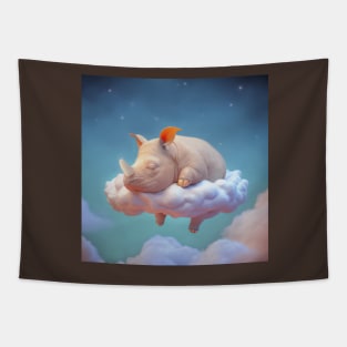 rhino baby dreams Tapestry
