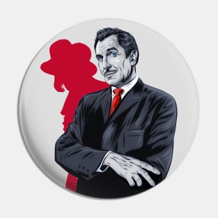 Vincent Price - An illustration by Paul Cemmick Pin