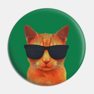 Orange Cat Pin