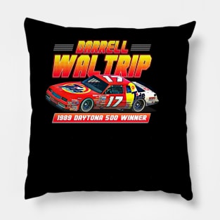 Darrell Waltrip Legend 80s Retro Pillow