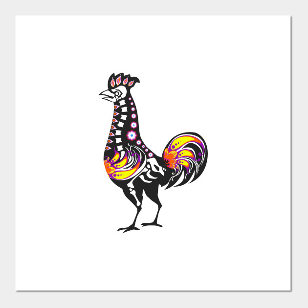 Sugar Skull Chicken Halloween Rooster Halloween Posters And Art Prints Teepublic Explore a wide range of the best skeleton raskopay on aliexpress to find one that suits you! sugar skull chicken halloween rooster