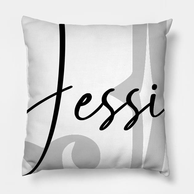 Jessie Second Name, Jessie Family Name, Jessie Middle Name Pillow by Huosani