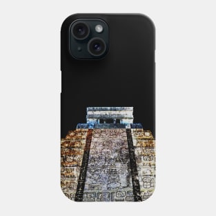 Mayan Temple Hieroglyphic steps Phone Case