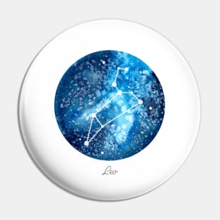 Leo Constellation | Star Sign | Watercolor Pin