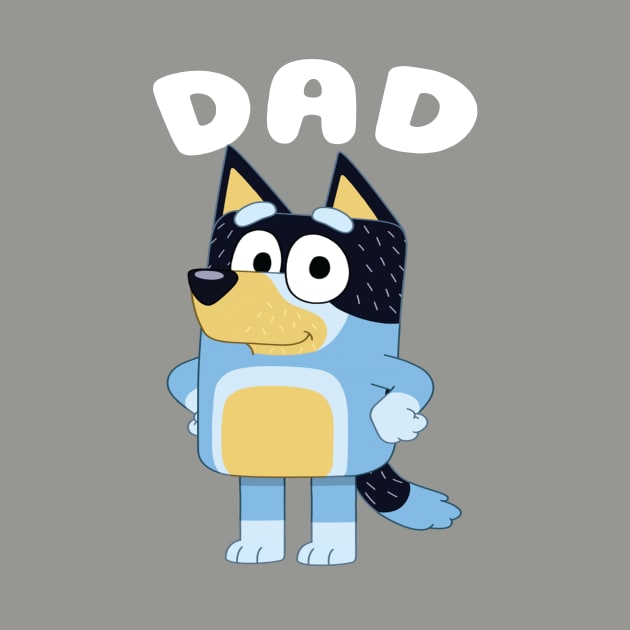 Bluey Dad Simple Vintage by Justine Nolanz