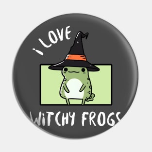 Witchy Frog Love Pin