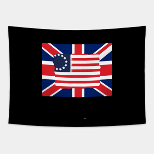 USA - Happy Treason Day - Patriotic - American Flag Tapestry