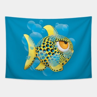 KS Kawaii Character Fish  V 1.1. Tapestry