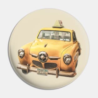 Vintage Taxi Yellow Cab Manhattan New York City Pin