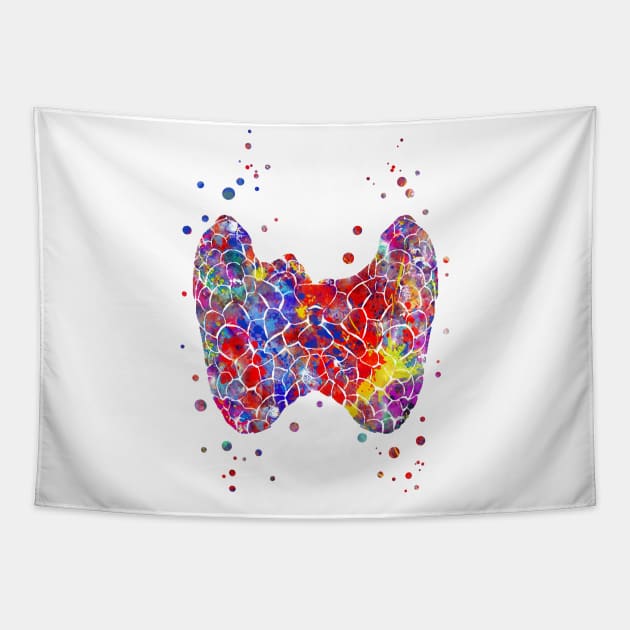 Thyroid gland Tapestry by RosaliArt