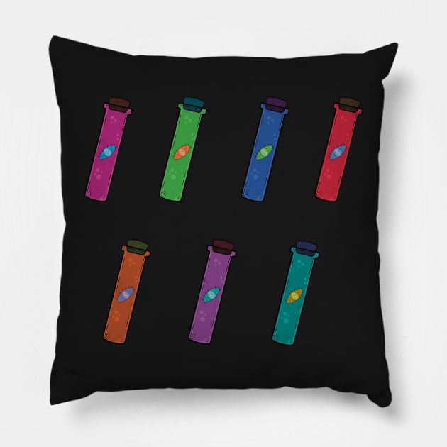 Magical Elixir Vial Pack Pillow by Fuineryn