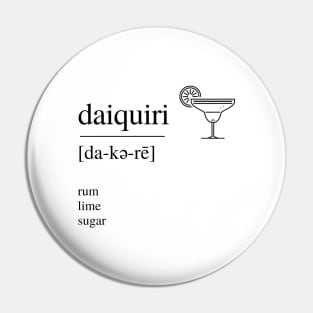 Daiquiri cocktail Pin