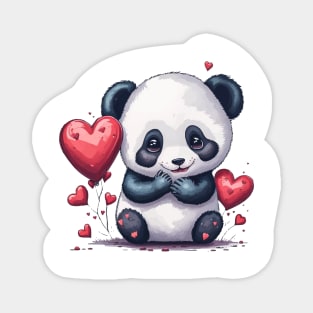 Minimal Cute Baby Panda Magnet