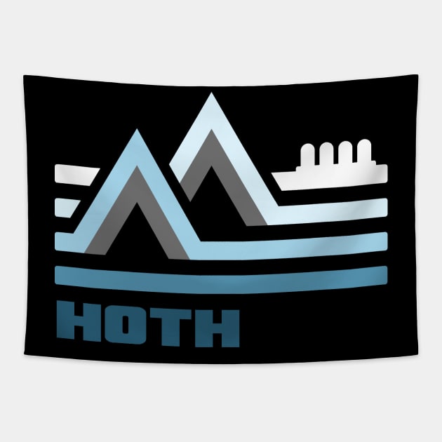 Hoth Retro Logo Tapestry by PlatinumBastard