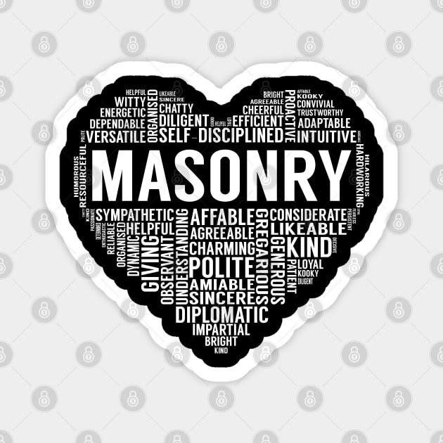 Masonry Heart Magnet by LotusTee