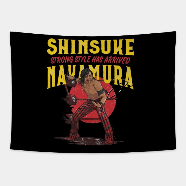 Shinsuke Nakamura Strong Style Tapestry by MunMun_Design