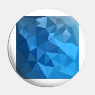 Cornflower Blue Abstract Low Polygon Background Pin