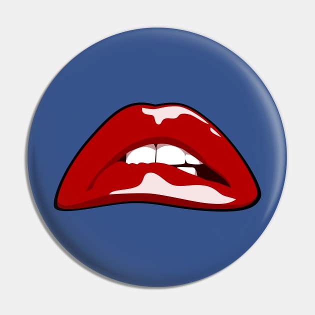 Rocky Horror Lip Pin by peabo_mr