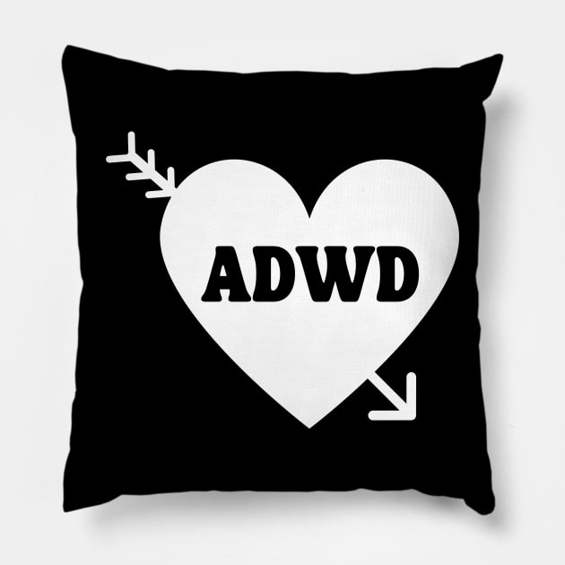 Anti-Valentines Day ADWD Design (White) Pillow by kaynalani