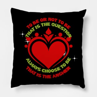 To be or not to be that is the question Shakespeare Pillow