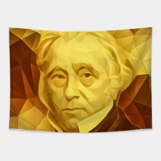 Thomas Babington Macaulay Golden Portrait | Thomas Babington Macaulay Artwork 9 Tapestry by JustLit