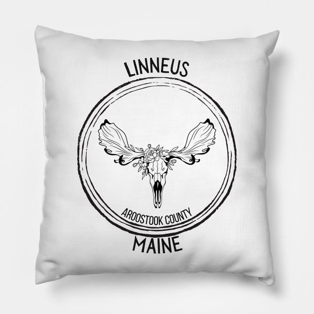 Linneus Maine Pillow by TrapperWeasel