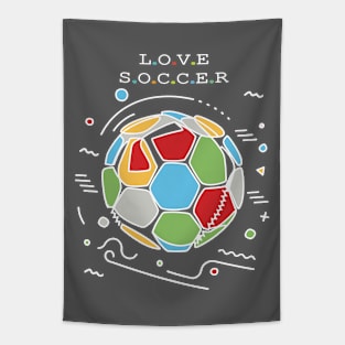 Love Soccer Tapestry