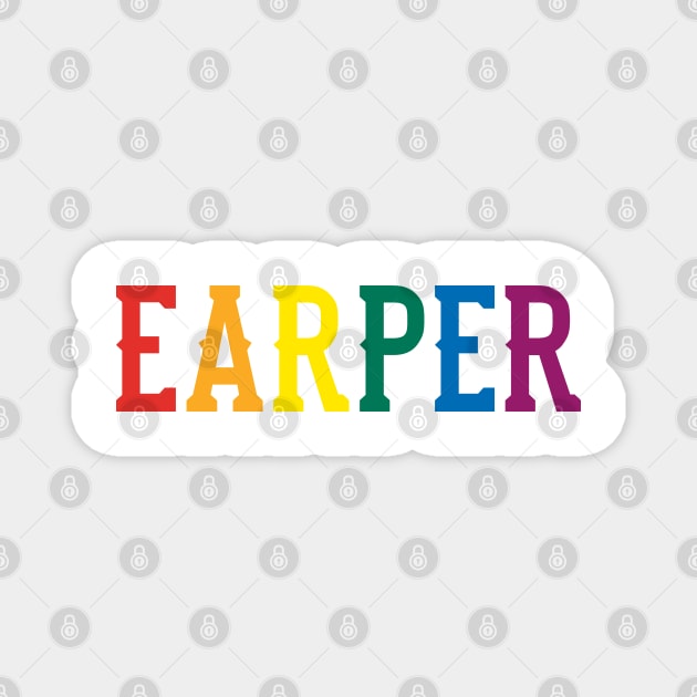 Rainbow Earper - Wynonna Earp Magnet by Queerdelion