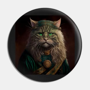 Celtic Cheiftan Cat Pin