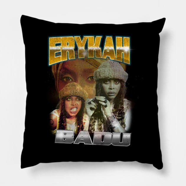 erykah badu bootleg Pillow by Fatdukon