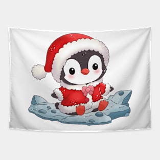 Christmas Penguin Tapestry