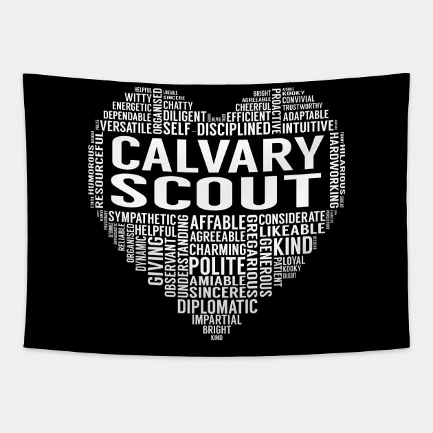 Calvary Scout Heart Tapestry by LotusTee