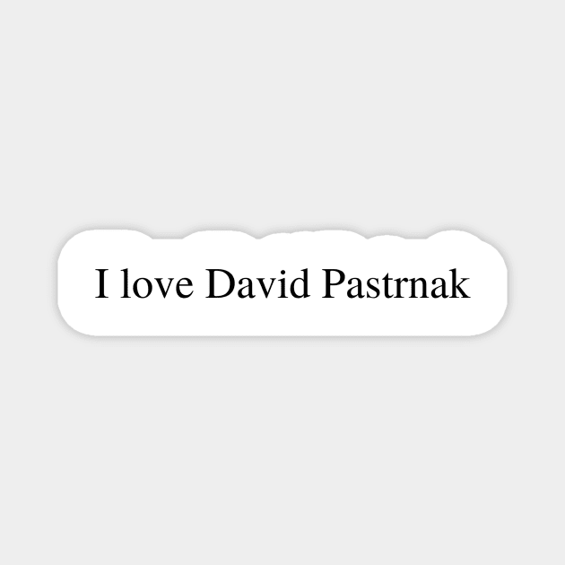 I love David Pastrnak Magnet by delborg