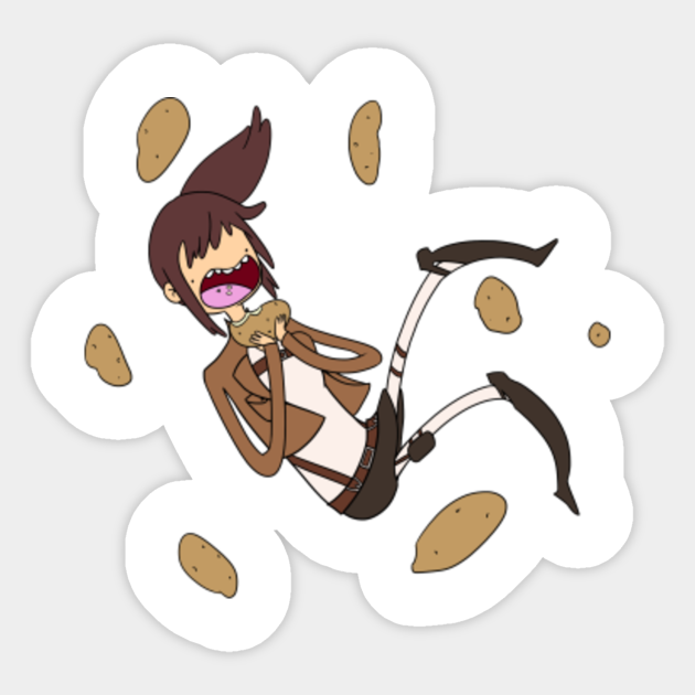 Sasha Potato Attack On Titan Sticker Teepublic Au With tenor, maker of gif keyboard, add popular sasha attack on titan animated gifs to your conversations. teepublic