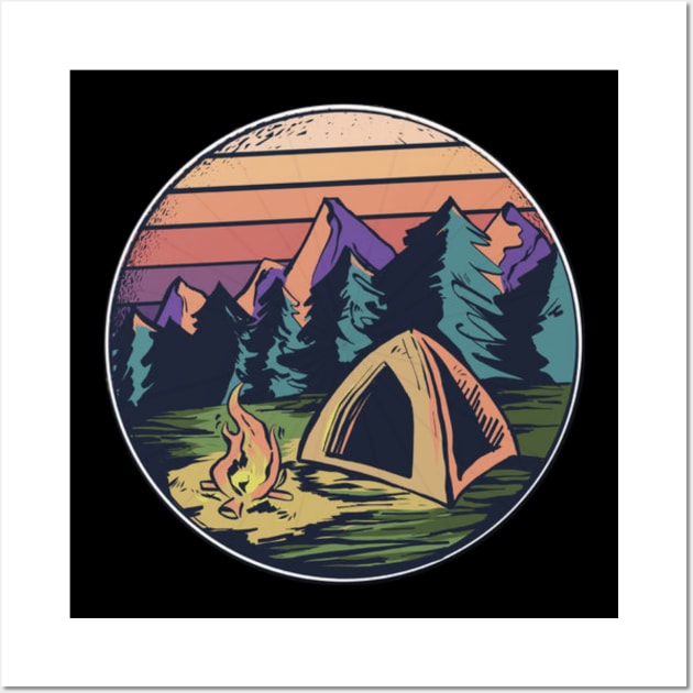 Happy Camper - Tea Towel - Lone Star Art