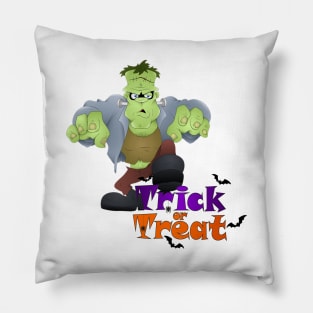 Frankenstein Trick or Treat Pillow