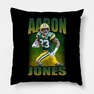 Aaron Jones Bootleg Pillow