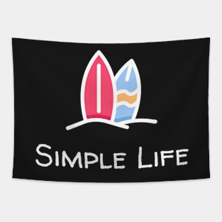 Simple Life - Surfboards Tapestry