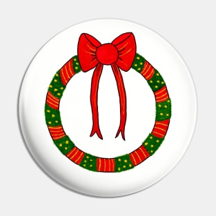 Christmas Wreath Pin