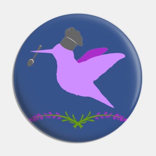 Violet Hummingbird Pin